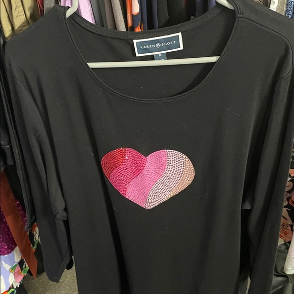 Karen Scott Tops - Karen scott black Top size 2X
